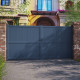 Cancello battente in alluminio pronto da installare 400x180cm VERTILON - X-METAL