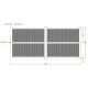 Cancello battente in alluminio pronto da installare 400x180cm VERTILON - X-METAL