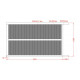 Cancello scorrevole in alluminio pronto per l'installazione 300x180cm VERTILON - X-METAL