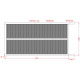 Cancello scorrevole in alluminio pronto per l'installazione 350x180cm VERTILON - X-METAL