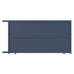Cancello scorrevole in alluminio pronto per l'installazione 350x180cm VERTILON - X-METAL