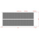 Cancello scorrevole in alluminio pronto per l'installazione 400x180cm VERTILON - X-METAL