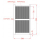 Cancelletto in alluminio pronto da installare 100x180 cm VERTILON - X-METAL
