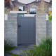 Cancelletto in alluminio pronto da installare 100x180 cm VERTILON - X-METAL