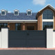 Cancello battente in alluminio pronto da installare 350x160cm HORACE - X-METAL