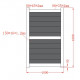 Cancello in alluminio pronto da installare 100x160cm HORACE - X-METAL