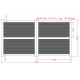 Cancello battente in alluminio pronto da installare 300x160cm HORACE - X-METAL