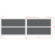 Cancello battente in alluminio pronto da installare 450x160cm HORACE - X-METAL