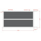 Cancello scorrevole pronto per l'installazione in alluminio 300x160cm HORACE - X-METAL
