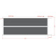Cancello scorrevole in alluminio pronto per l'installazione 400x160cm HORACE - X-METAL