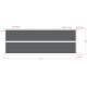 Cancello scorrevole in alluminio pronto per l'installazione 450x160cm HORACE - X-METAL
