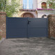 Cancello a battente in alluminio pronto da installare 400x160cm HORACE - X-METAL