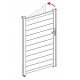 Kit di modifica per apertura orientata a sinistra - cancelletto 173cm colore bianco - X-Métal