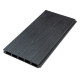 Recinzione Premium in legno composito 180xH.95cm con pannello decorativo Linea alluminio - colore grigio antracite - Compolife