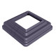 Recinzione Premium in legno composito 180xH.95cm con pannello decorativo Linea alluminio - colore grigio antracite - Compolife