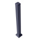 Recinzione Premium in legno composito 180xH.95cm con pannello decorativo Linea alluminio - effetto legno - Compolife