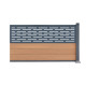 Estensione recinzione Premium legno composito 180xH.95cm + pannello Linea alluminio - effetto legno - Compolife