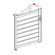 Kit di modifica per apertura orientata a sinistra - cancelletto 140cm - X-Métal