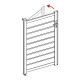 Kit di modifica per apertura orientata a sinistra - cancelletto 176cm Colore grigio - X-Métal