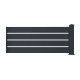 Recinzione in alluminio traforato SPACE - 190xH80cm - 1 palo - X-Metal