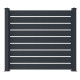 Recinzione in alluminio traforato SPACE - 190xH169cm - 2 pali - X-Metal