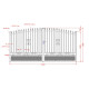 Cancello a battente traforato in alluminio 350x180 cm LOUISON pronto per l'installazione - X-METAL