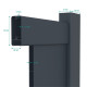 Cancello a battente in alluminio traforato SPACE 392x176cm - X-Metal