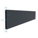 Cancello scorrevole in alluminio moderno 350x158cm FANCY TIME - X-Metal