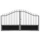 Cancello a battente in ferro semitraforato 350x173 cm AURORE - X-METAL
