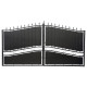 Cancello a battente in ferro pieno 350x195cm SELENE - X-METAL