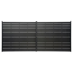 Cancello a battente in ferro pieno 300x182cm ORIS - X-METAL