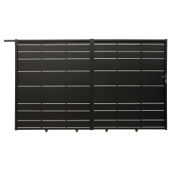 Cancello scorrevole in ferro pieno 400x182cm ORIS - X-METAL
