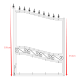 Cancello a battente in ferro pieno 350x195cm SELENE - X-METAL