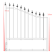 Cancello a battente in ferro semitraforato 300x173 cm AURORE - X-METAL