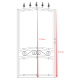 Cancello in ferro pieno 100x195cm SELENE - X-METAL