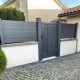 Recinzione in alluminio antracite GARDE 190xH.89cm - X-Metal - 2 pali inclusi