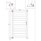 Cancelletto a battente in legno composito 100x180cm - colore legno invecchiato - Compolife
