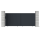 Cancello scorrevole in alluminio moderno 392x173cm GARDE - X-Metal