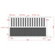 Cancello scorrevole semi-traforato pronto per l'installazione in alluminio 300x160cm JOGAN - X-METAL