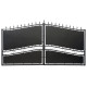 Cancello a battente in ferro pieno 400x195cm SELENE - X-METAL