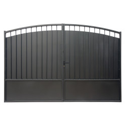 Cancello a battente in ferro pieno 400x200cm DOMELIS - X-METAL