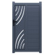 Cancello in alluminio pronto per l'installazione 100x160cm ARTY WAVE - X-METAL