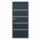 Porta d'ingresso in alluminio Lisandre 96x218cm - grigio antracite - apertura spingendo verso destra - X-METAL