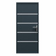 Porta d'ingresso in alluminio Lisandre 96x218cm - grigio antracite - apertura a spinta verso sinistra - X-METAL