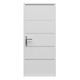 Porta d'ingresso in alluminio Lisandre 96x218cm - bianca - spingendo verso destra - X-METAL