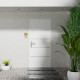 Porta d'ingresso in alluminio Lisandre 96x218cm - bianca - spingendo verso destra - X-METAL
