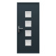 Porta d'ingresso in alluminio Nova 96x218cm - grigio antracite - apertura verso destra - X-METAL