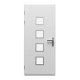 Porta d'ingresso in alluminio Nova 96x218cm - grigio antracite - apertura verso destra - X-METAL
