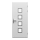 Porta d'ingresso in alluminio Nova 96x218cm - grigio antracite - apertura verso sinistra - X-METAL