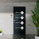 Porta d'ingresso in alluminio Axium 96x218cm - grigio antracite - apertura verso destra - X-METAL